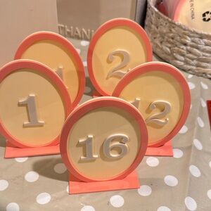 Set of Numbered Table Markers. 1-20